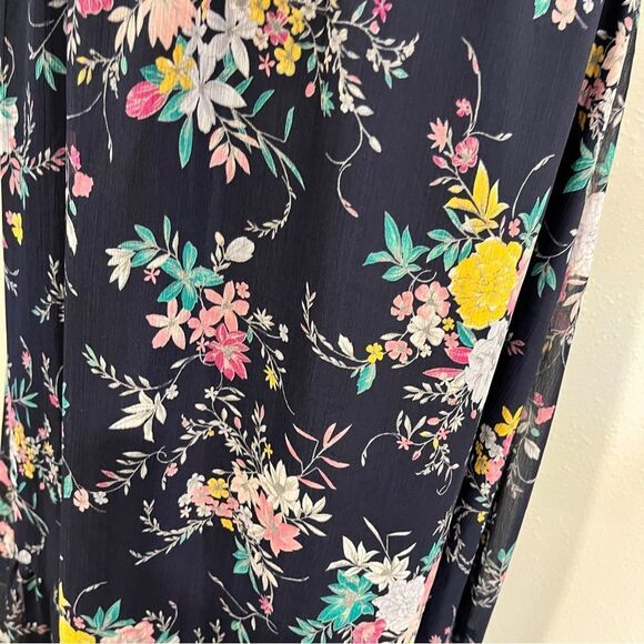Merona Floral Sleeveless Maxi navy Dress - Picture 4 of 12